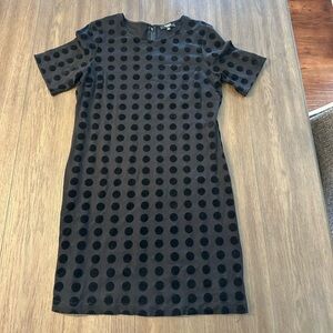 Black Polka Dot Mini Dress